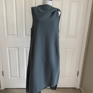COS Asymmetrical Sleeveless Blue Dress
